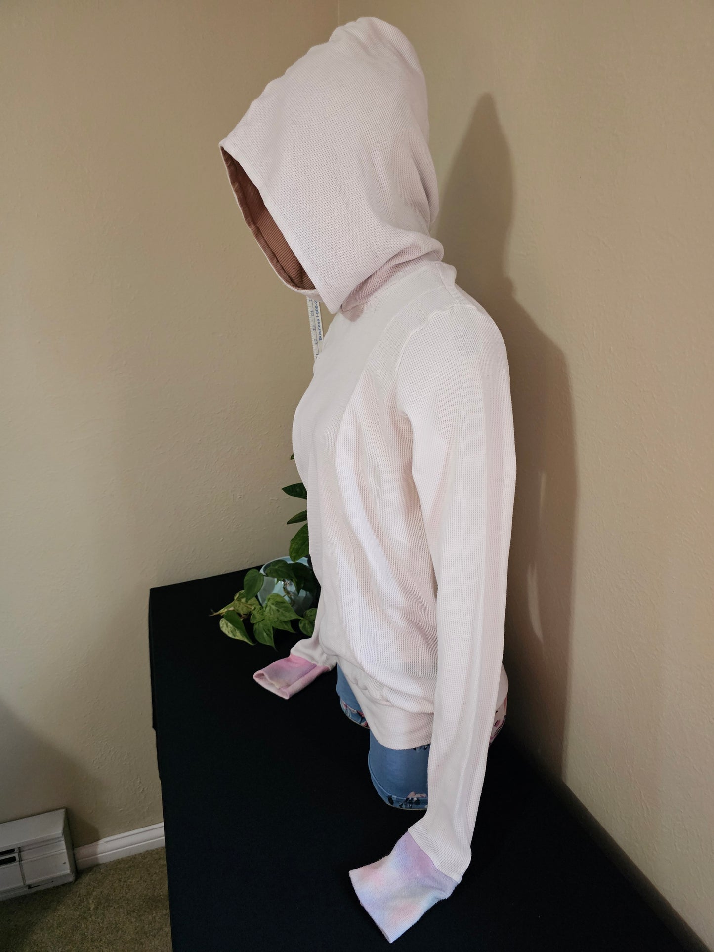 White Thermal Hoodie