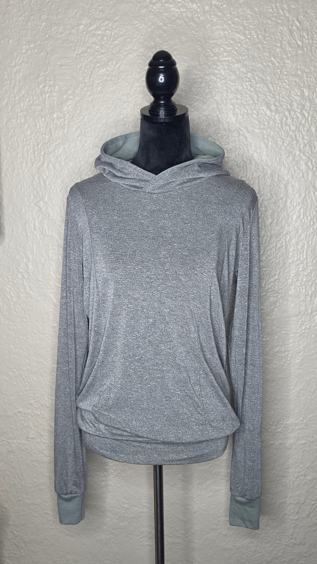 Grey with Green Hoodie