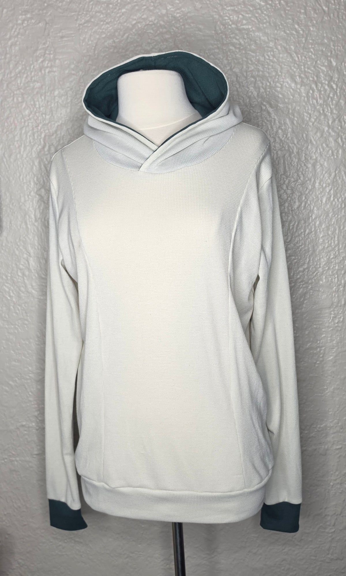 Cream with Green Hoodie